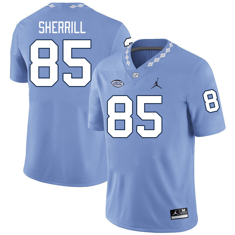Men #85 Grady Sherrill North Carolina Tar Heels College Football Jerseys Stitched-Carolina Blue